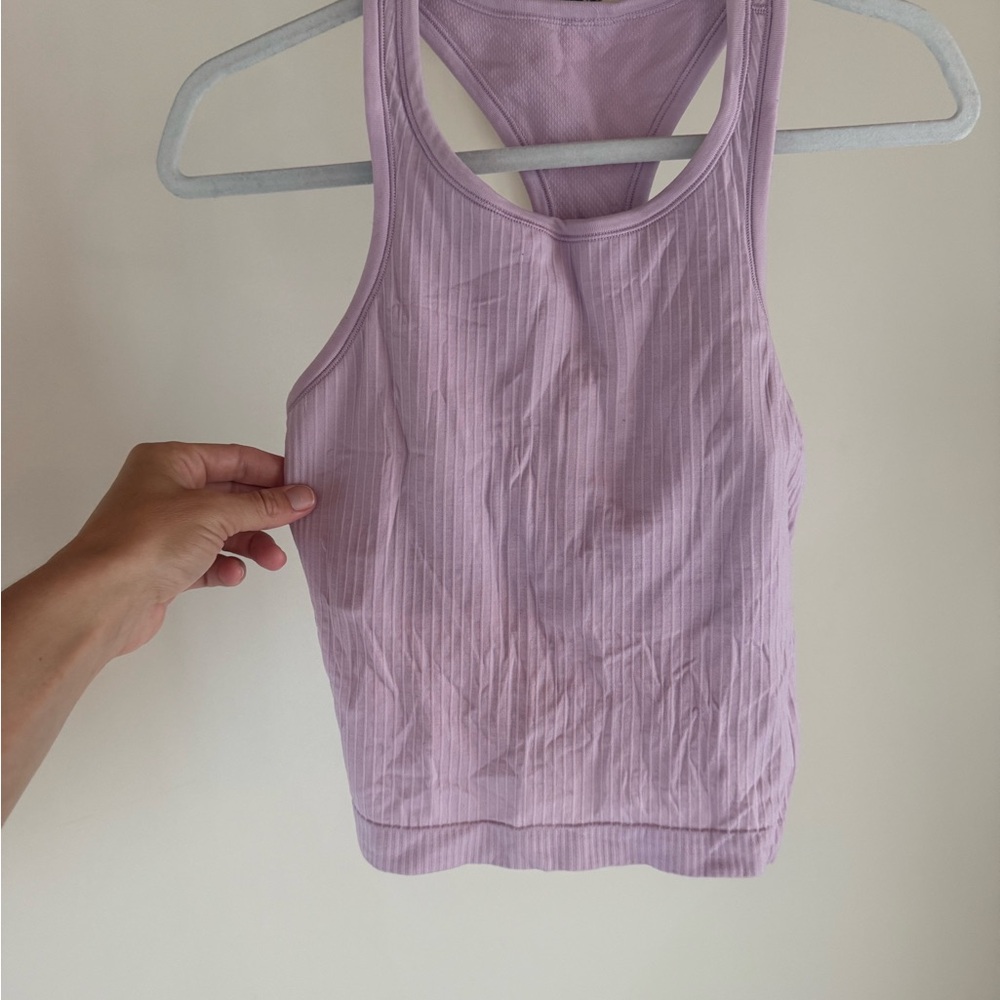 lululemon athletica Lilac Ribbed Racerback Tank